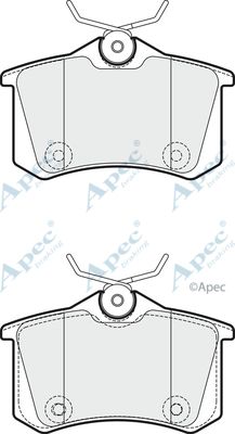 APEC BRAKING Комплект тормозных колодок, дисковый тормоз PAD1814